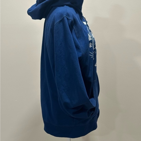 Disney Grumpy Blue Hoodie Full Zip Size Medium - Picture 3 of 6